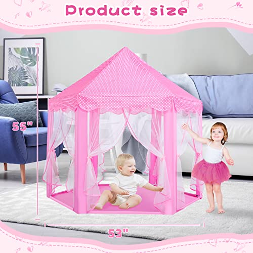 Princess Tent Playhouse with Star Lights, 55'' x 53'' S27882