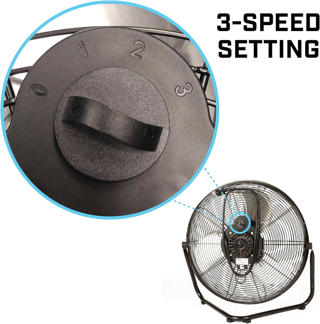 20 inch High Velocity Floor Fan F8095