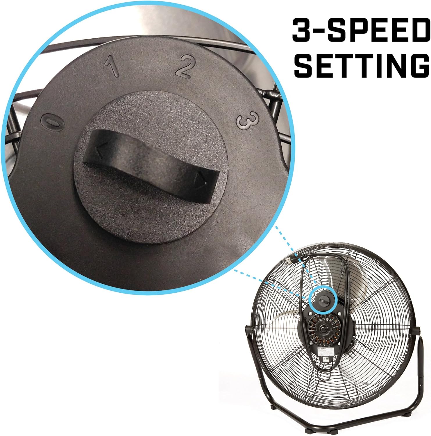 20 inch High Velocity Floor Fan F8095