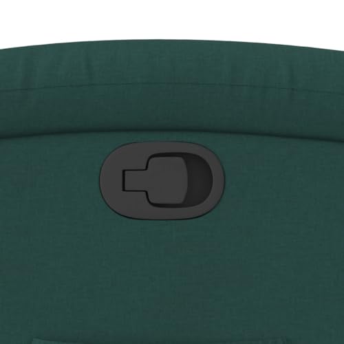 Dark Green Fabric Recliner Chair with Manual Adjustment G580