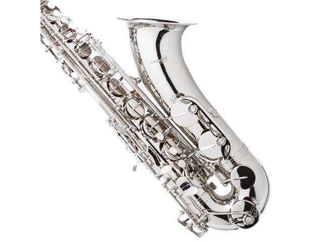 Nickel Plated B Flat Tenor Saxophone with Case and Mouthpiece L902549