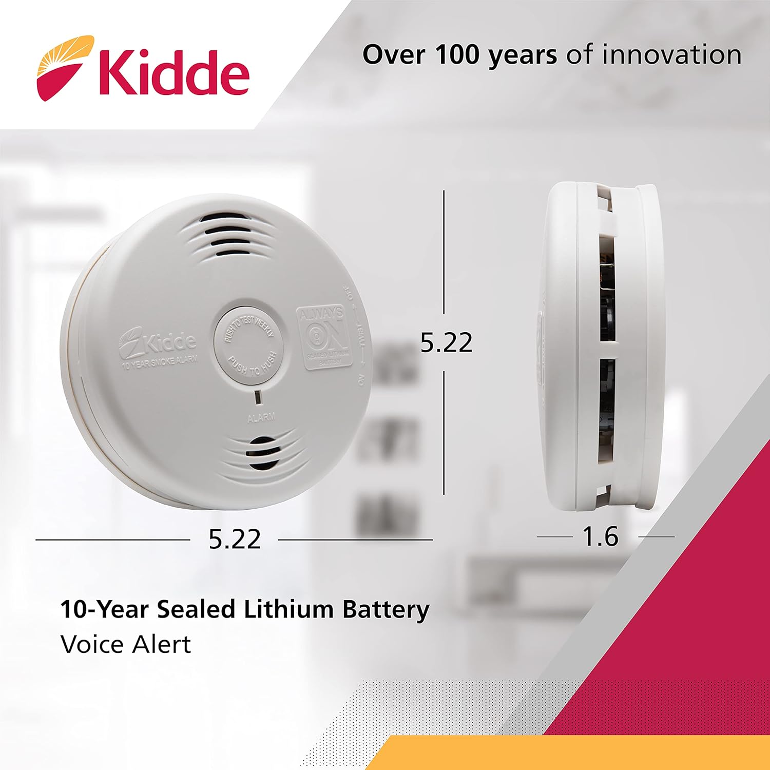 10-Year Photoelectric Smoke Detector P5417