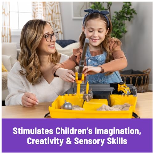 Construction Site Folding Sandbox with 2lbs Play Sand & Toy Truck C771871