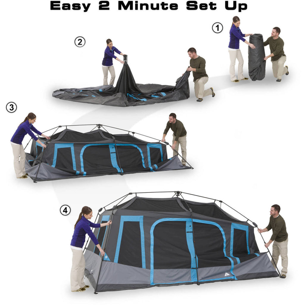 10-Person Dark Rest Instant Cabin Tent L12324