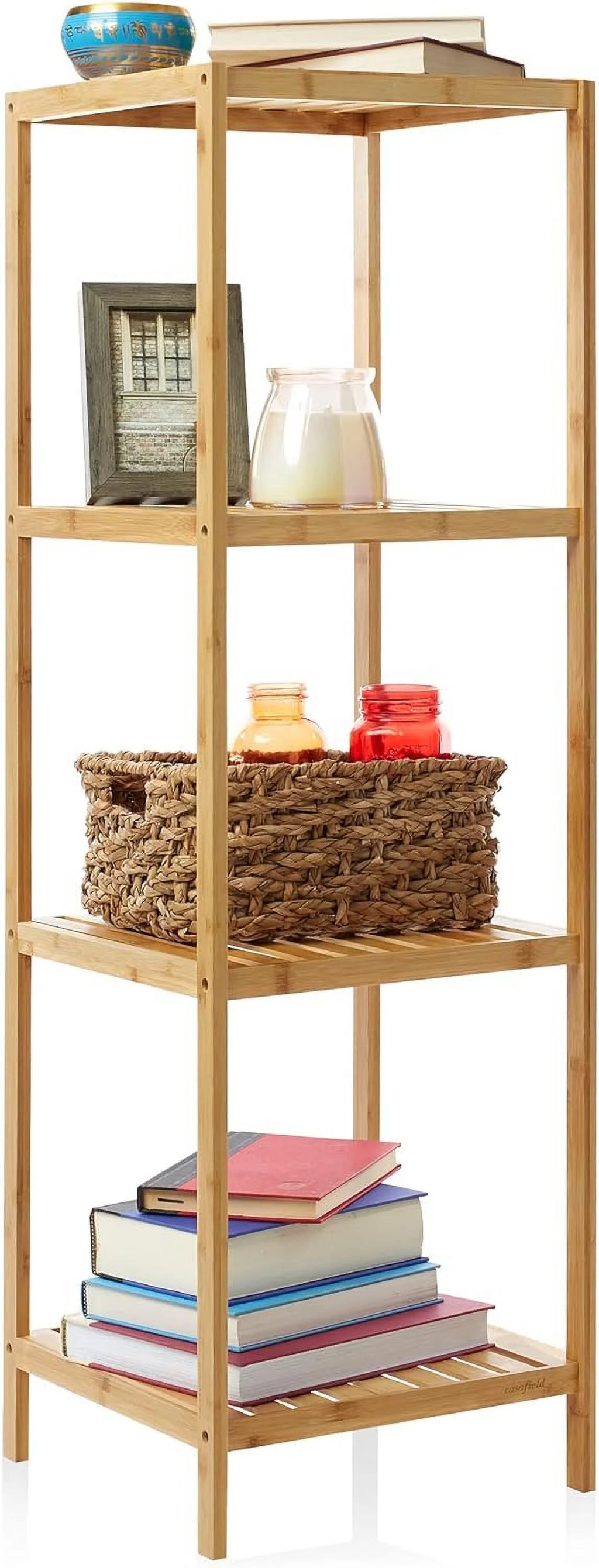 Bamboo Shelf Shelving Storage Unit C83986