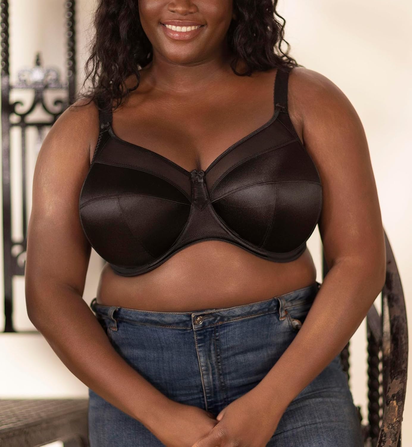 Black 38J Underwire Bra E32025