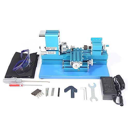 Miniature Metal Lathe - 36W 20000RPM Blue L3027