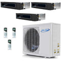 Tri 3 Zone 12000 BTU Mini Split Ductless Air Conditioner T627