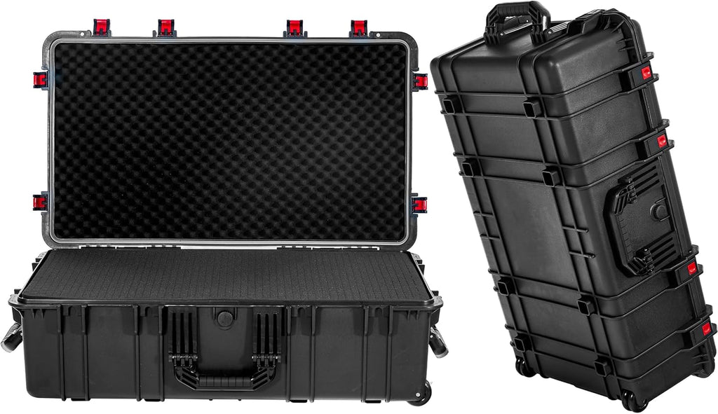 Waterproof Roller Hard Case 35"x 20.5"x 12" with Foam Wheels D4037