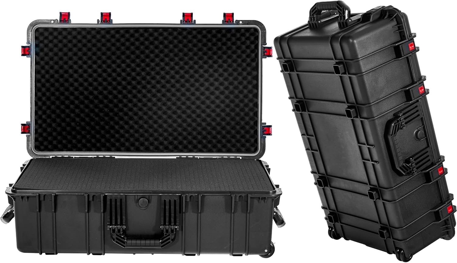 Waterproof Roller Hard Case 35"x 20.5"x 12" with Foam Wheels D4037