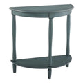 Antique Green Wood 1-Shelf Console Table X4744