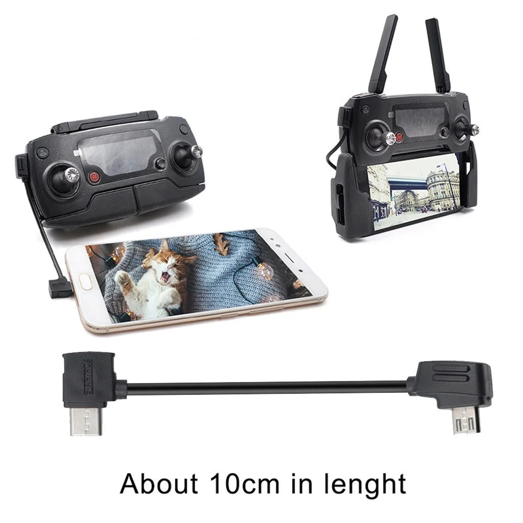 MAVIC Mini Remote Controller Cable Data Transfer Cord Accessories Glasses Camera Attachment Pro Ultra Hs720 Battery Charger Little Long Flight Time Kids M6295