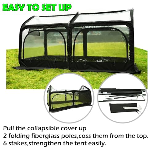 Green 8.2x4.1x4.4 FT Pop-up Greenhouse N32542