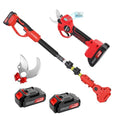 Electric Pruning Shears with LCD Display, Cordless, 2 Rechargeable 2Ah Lithium Batteries, 1.2 Inch Cutting Diameter O711674