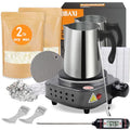 Candle Making Kit with Hot Plate, 5lb Soy Wax, Cotton Wicks, Thermometer P21041