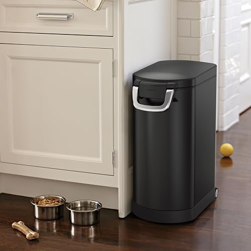 35 Liter Brushed Stainless Steel Pet Food Storage Container W549