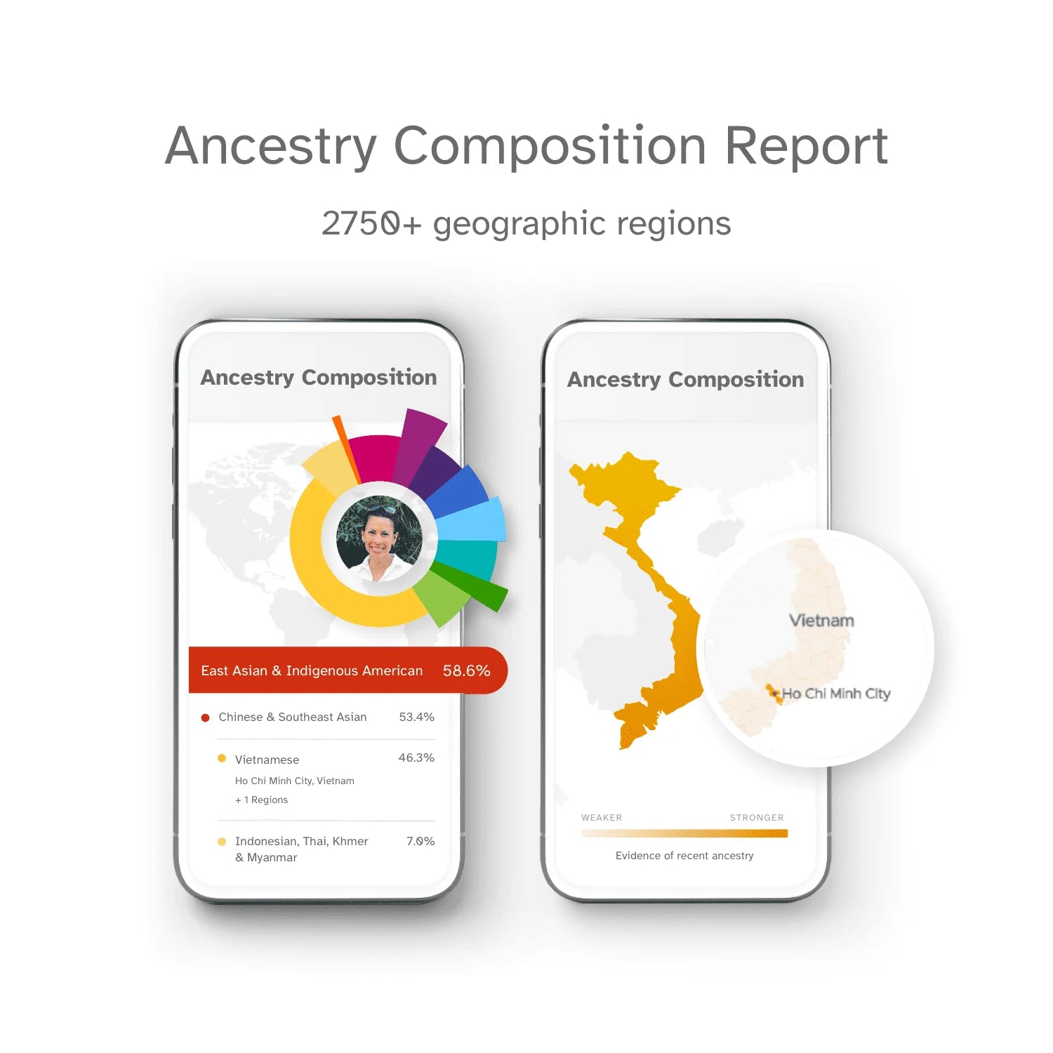 DNA Test Kit with 2750+ Geographic Regions P4349