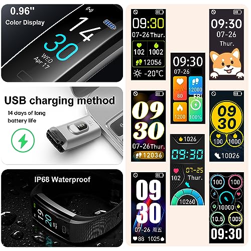 Fitness Tracker with Heart Rate Monitor, IP68 N27075
