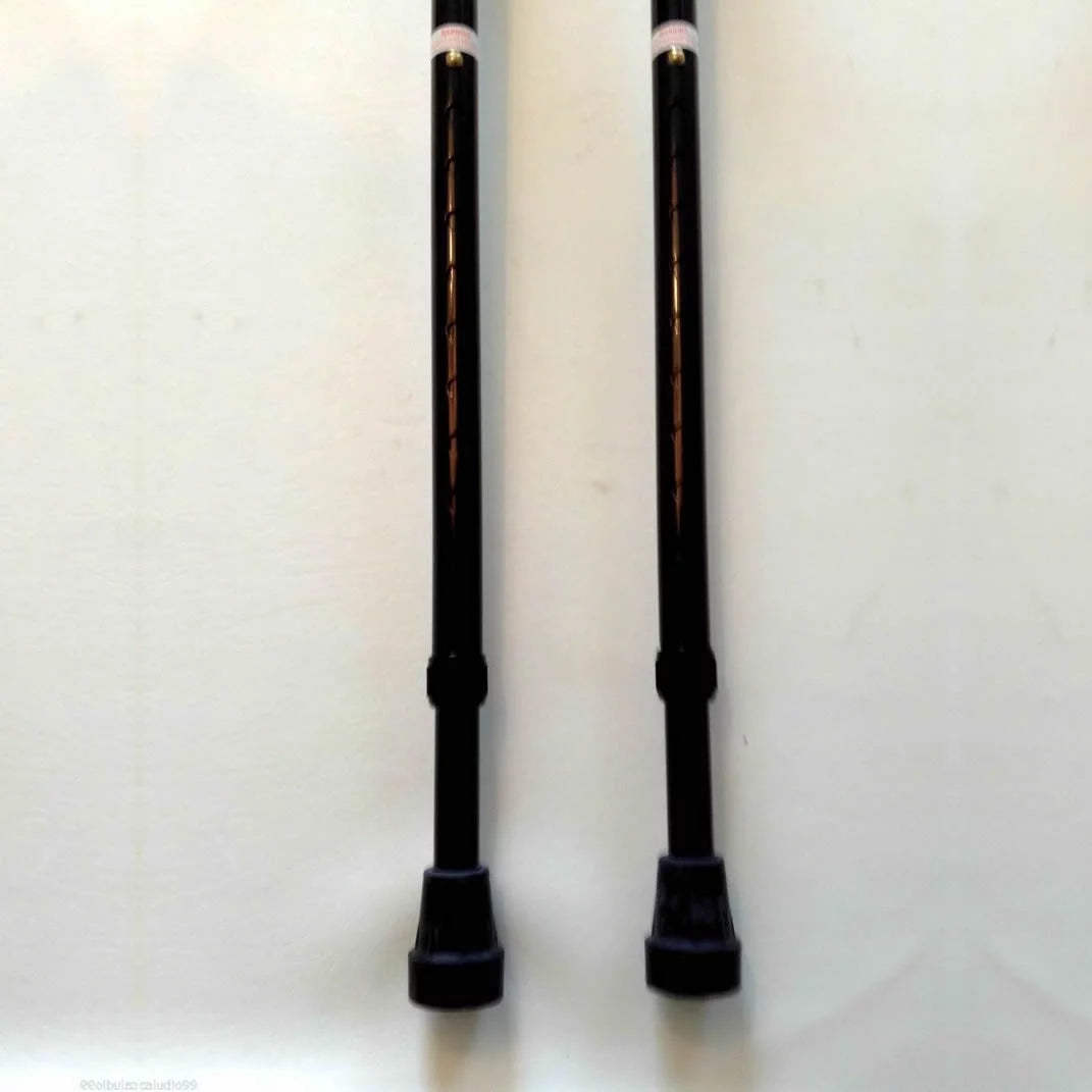 Black Forearm Crutches Size M (Pair) Lightweight Adjustable G78595