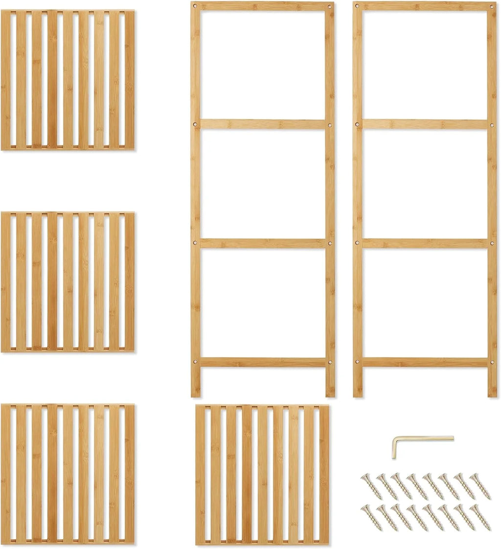 Bamboo Shelf Shelving Storage Unit C83986
