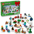 LEGO Minecraft Advent Calendar Building Toy with 24 Buildable Surprises and 8 Minifigures X119