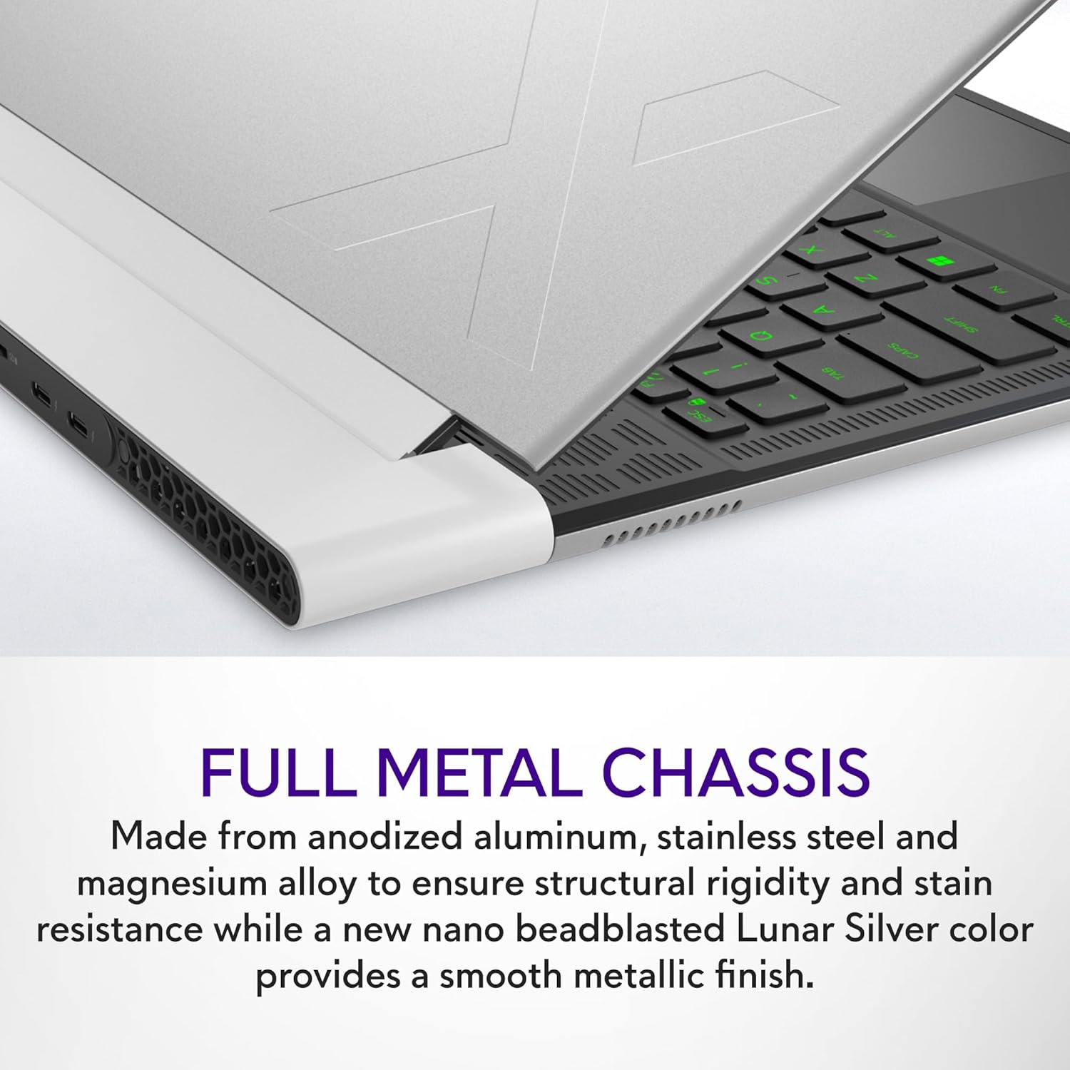 14" QHD+ 165Hz Gaming Laptop, Intel Core i7, NVIDIA GeForce RTX 4060 8GB, 32GB RAM, 1TB SSD, Lunar Silver R8211