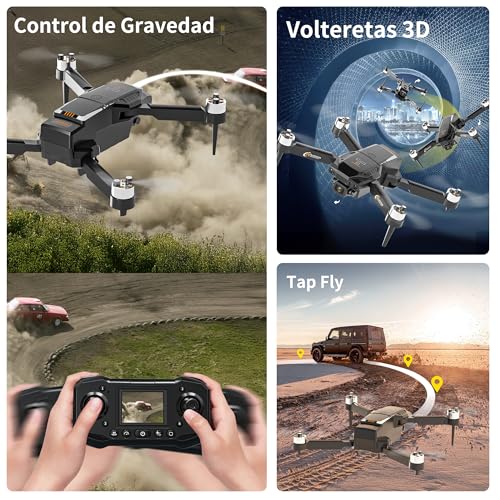 Drone with 2.4" Screen, Brushless Motor FPV Drone with Camera, 8GB SD Card A933