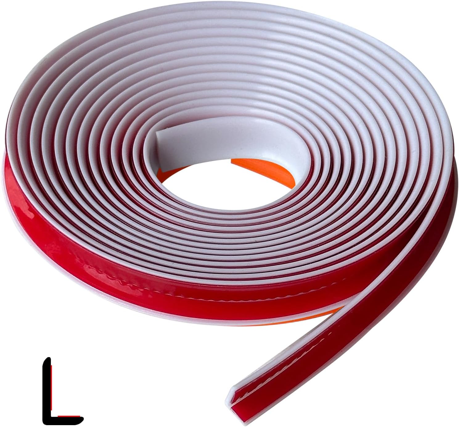 White Self Adhesive L Shaped Edge Trim, 10Ft X9377
