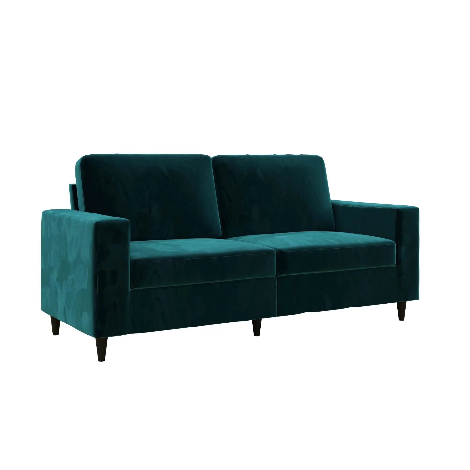 Green Velvet 3 Seater Sofa Y2849