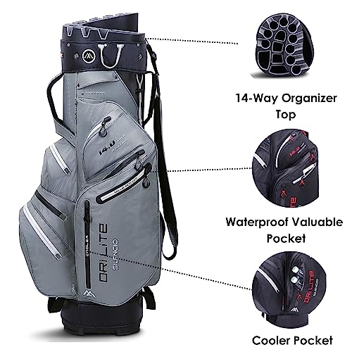 Waterproof Golf Cart Bag with 14 Way Divider Organizer Top D520