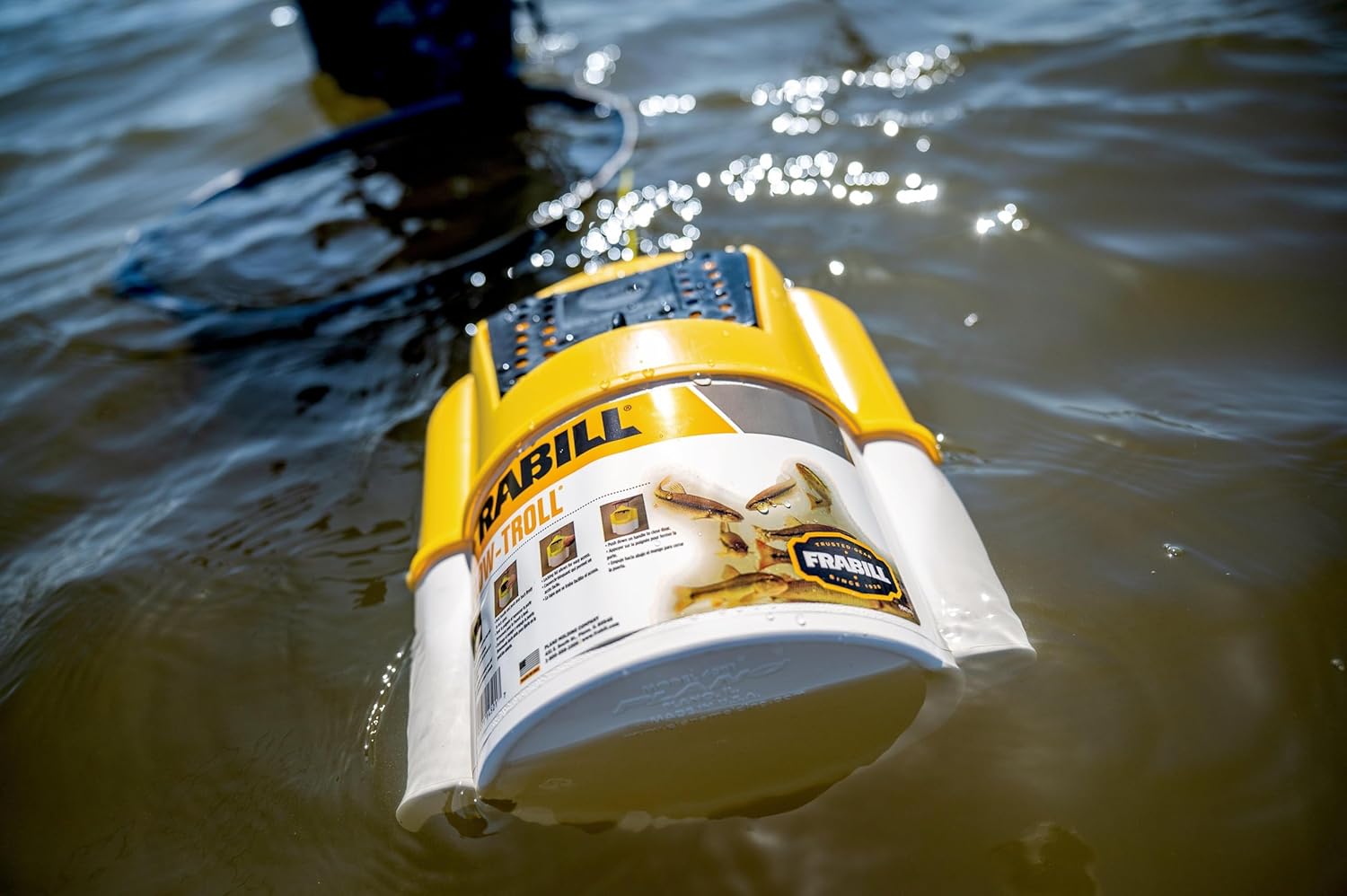 6-Quart Yellow White Bait Container F5278