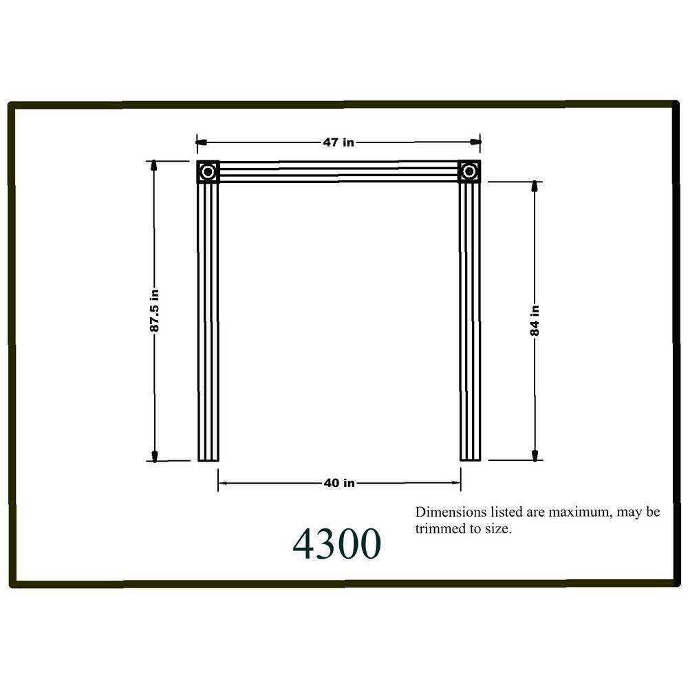 3/4 in. x 3 in. x 8 ft. MDF Fluted Door Casing Moulding Set A874977