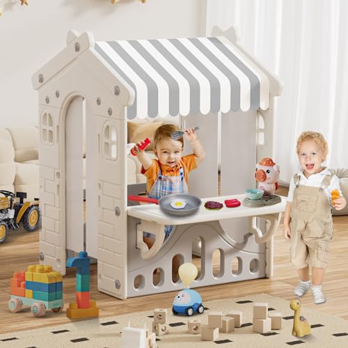 Kids Playhouse with Kitchen Toys Set Blue G286
