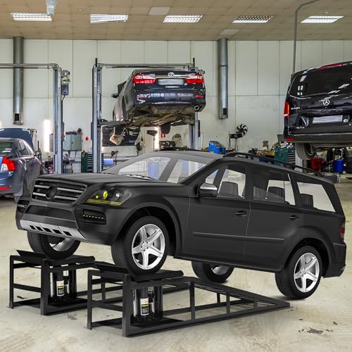2PCS Heavy Duty Hydraulic Car Ramps D39031