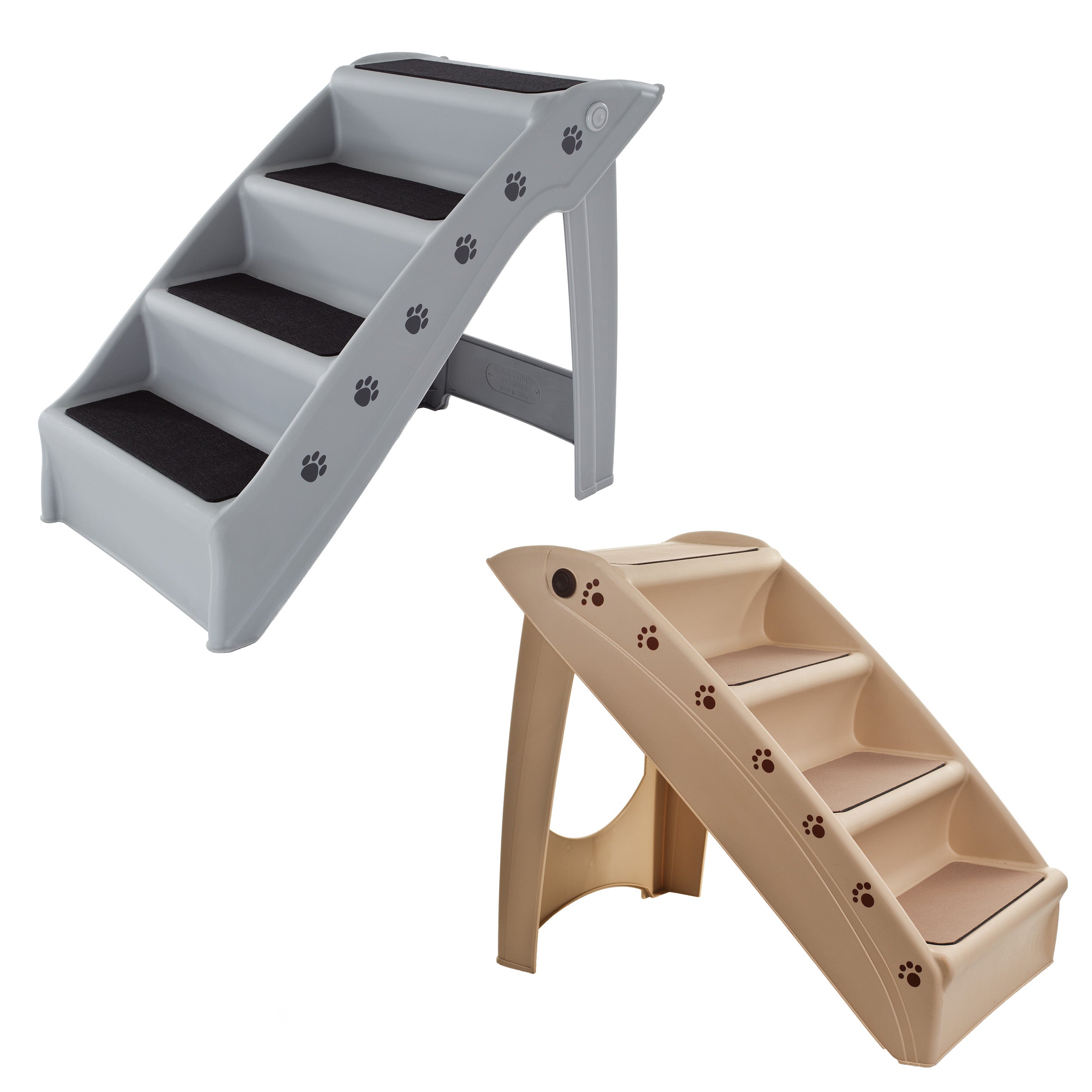 Gray 4 Step Pet Stairs E245274