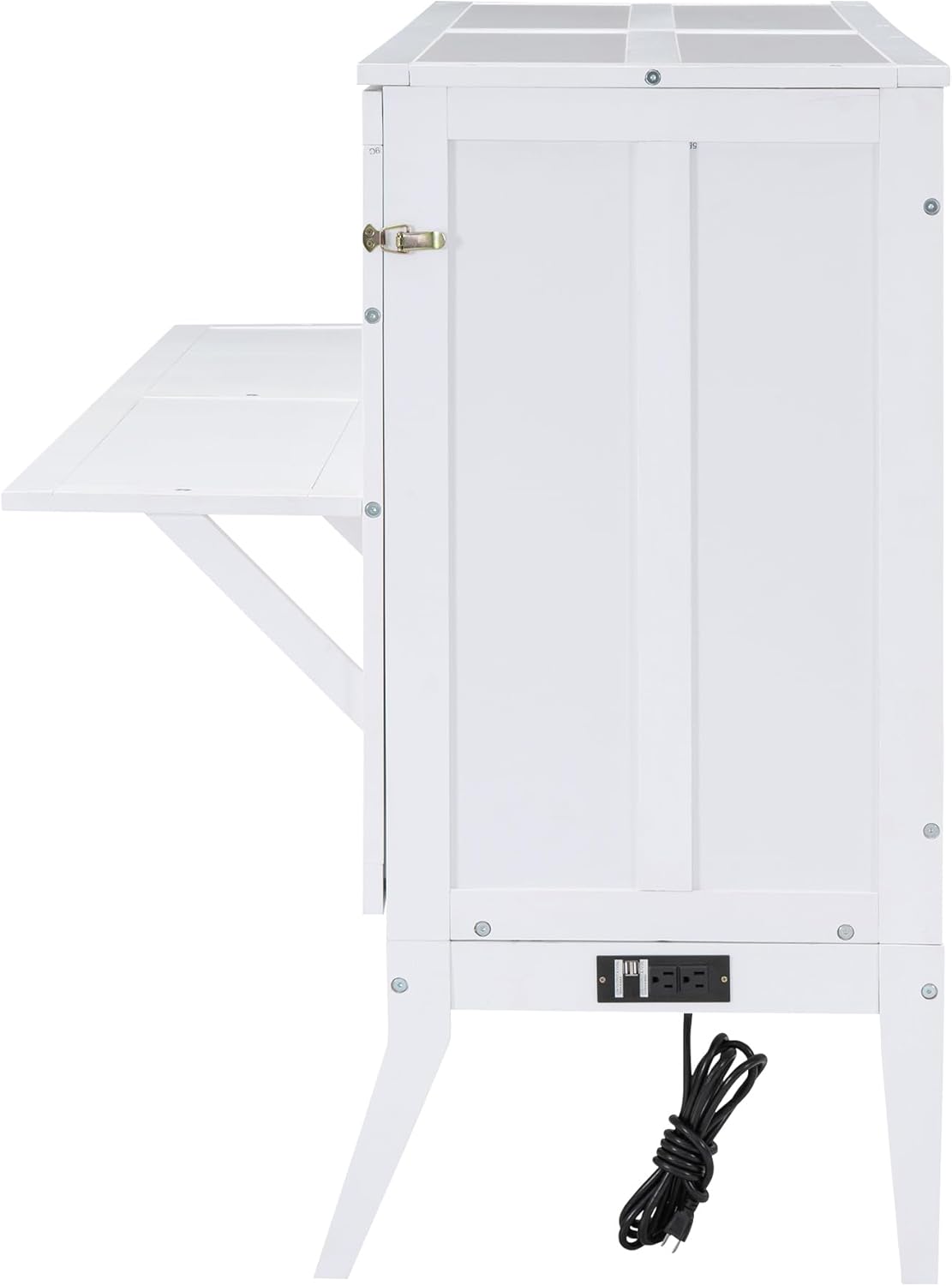 White Wood Queen Murphy Bed Y43570