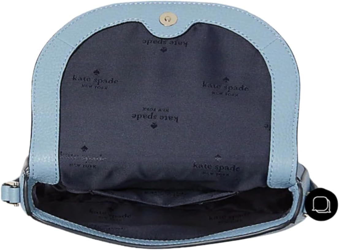 Polished blue Mini Flap Crossbody B1646