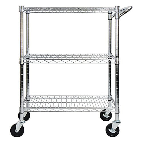 Chrome 3-Tier Heavy Duty Utility Cart I100310