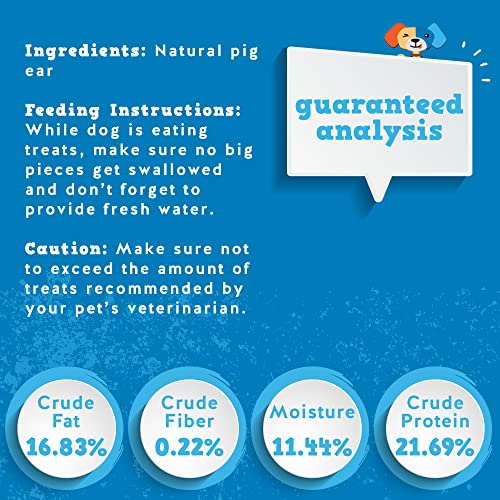 30 Pack Extra Thick Pig Ears Dog Treats G205031