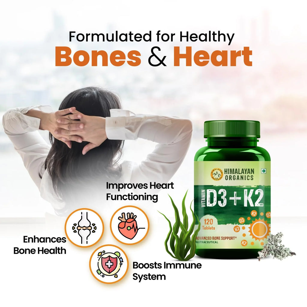 Vitamin D3 600 IU K2 MK7 Supplement 120 Veg Tablets O29073