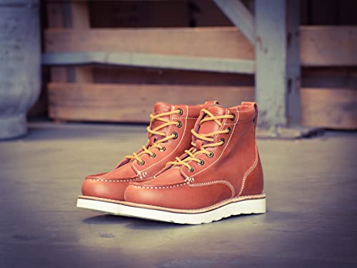 6" Moc Toe Wedge Work Boots H6449