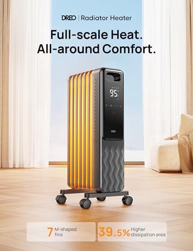 1500W Oil Filled Radiator Heater with Remote Control H23905