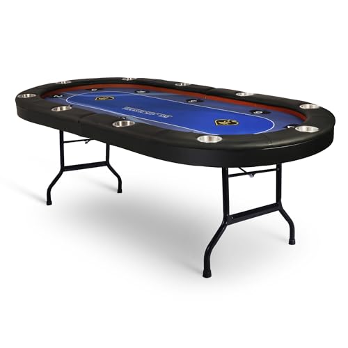 84" Foldable Blackjack Poker Table with Cup Holders C70259