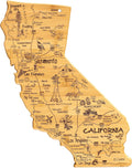 California State Shaped Serving and Cutting Board Y7380