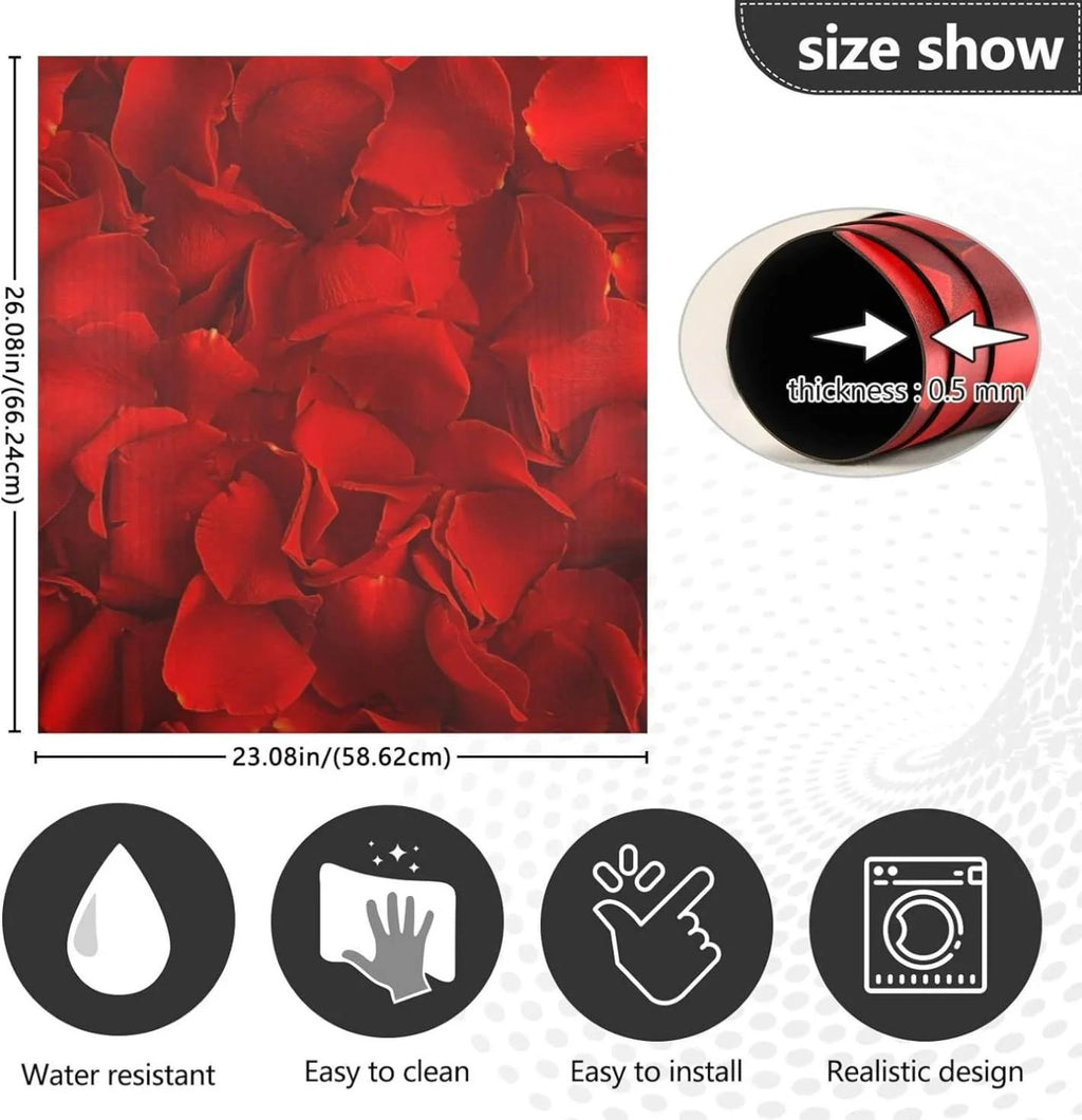 Red Rose Dishwasher Magnet Cover, 23 x 26 Inch S323