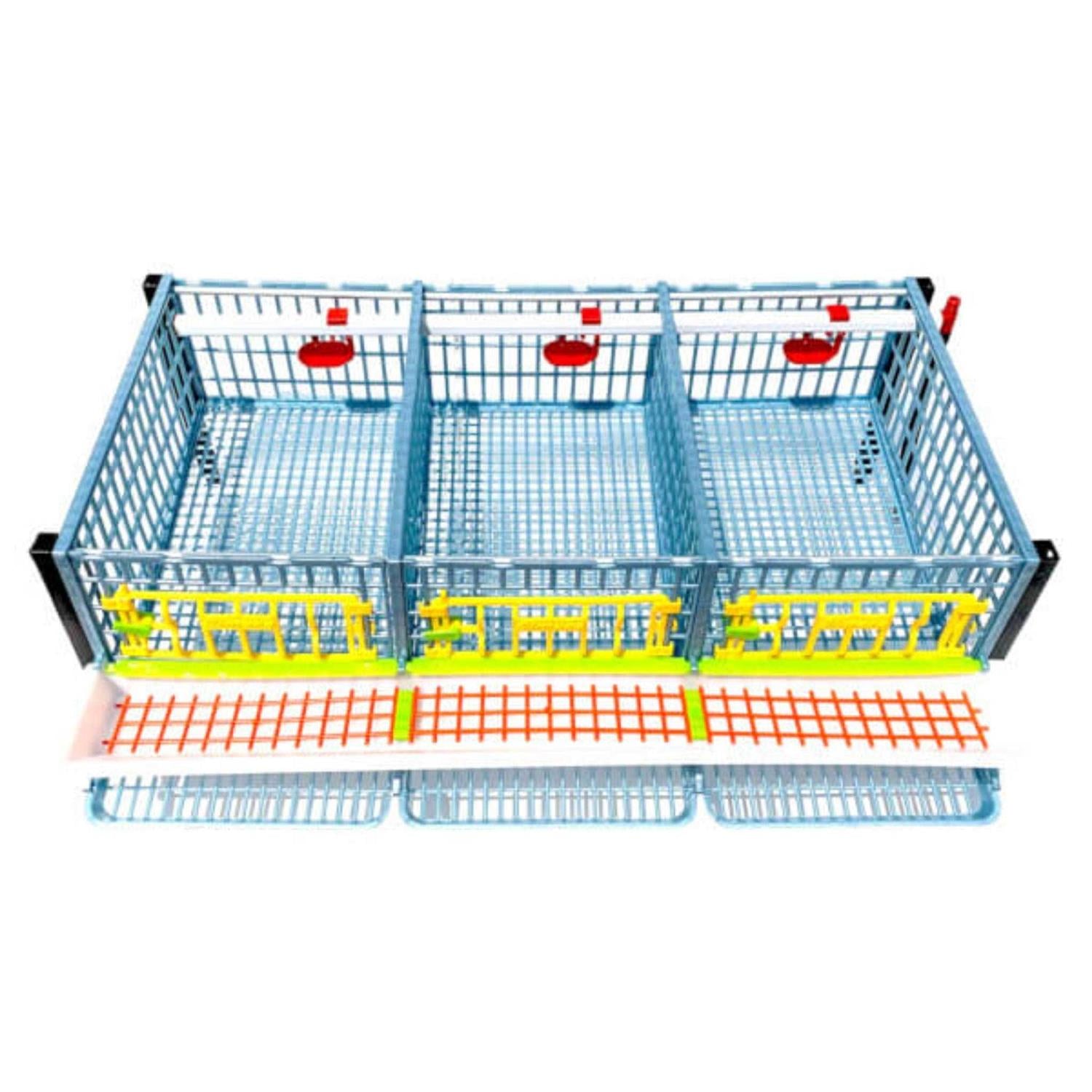 3 Layer Stackable Quail Cage Q435