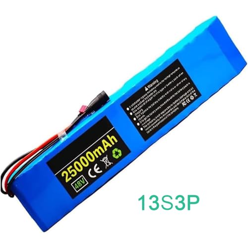 48V 25Ah Electric Bike Lithium-Ion Battery Pack with 54.6V 2A Charger U438
