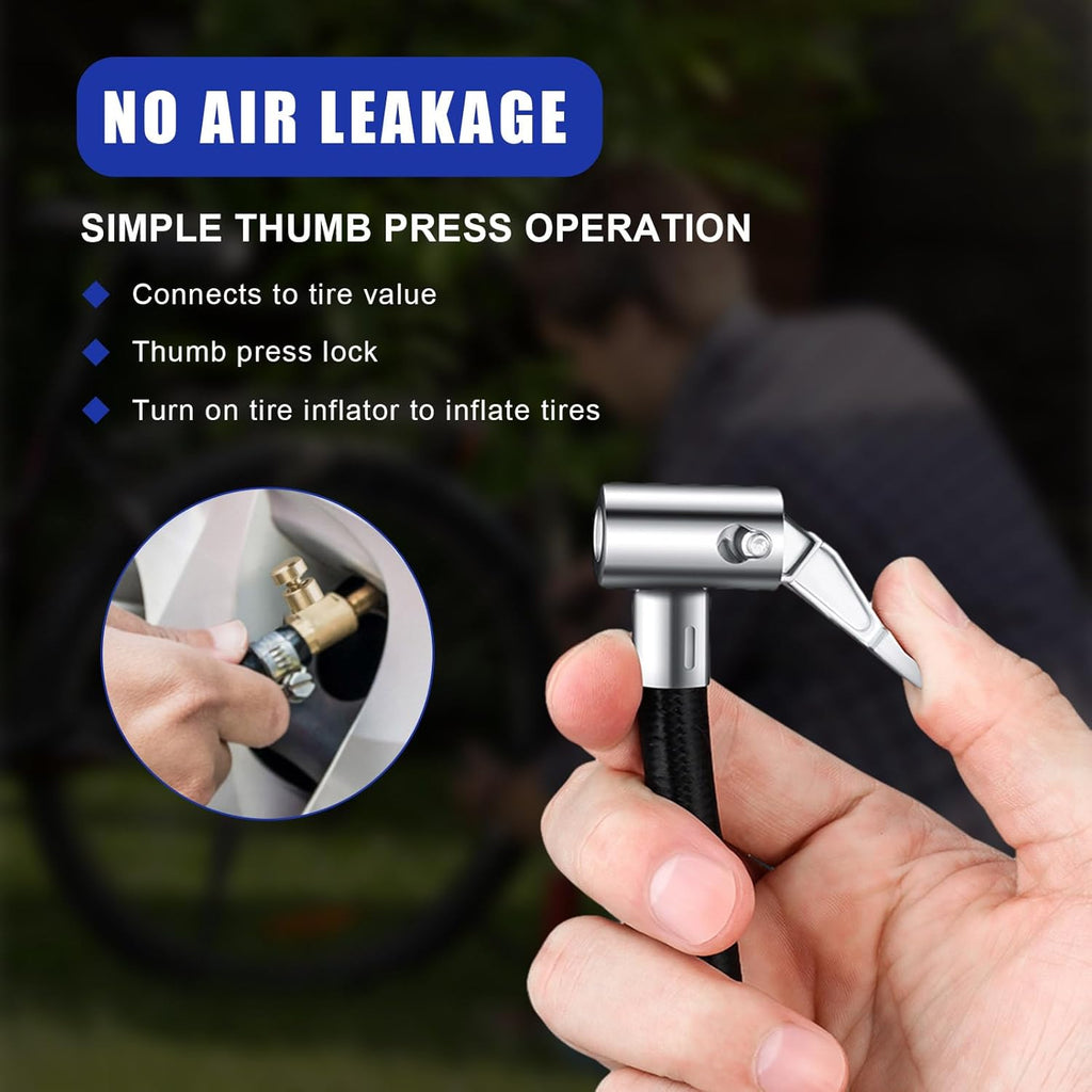 Lock On Air Chuck with Standard Tire Valve Thread W4907