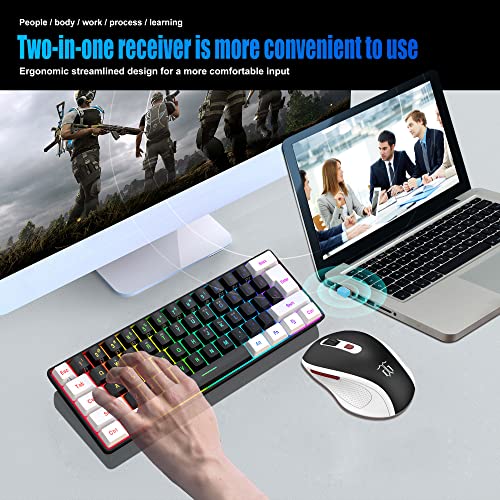 60% Wireless Gaming Keyboard and Mouse Combo U66810