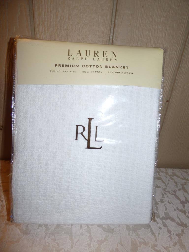 100% Cotton Full/Queen Blanket - White C773960